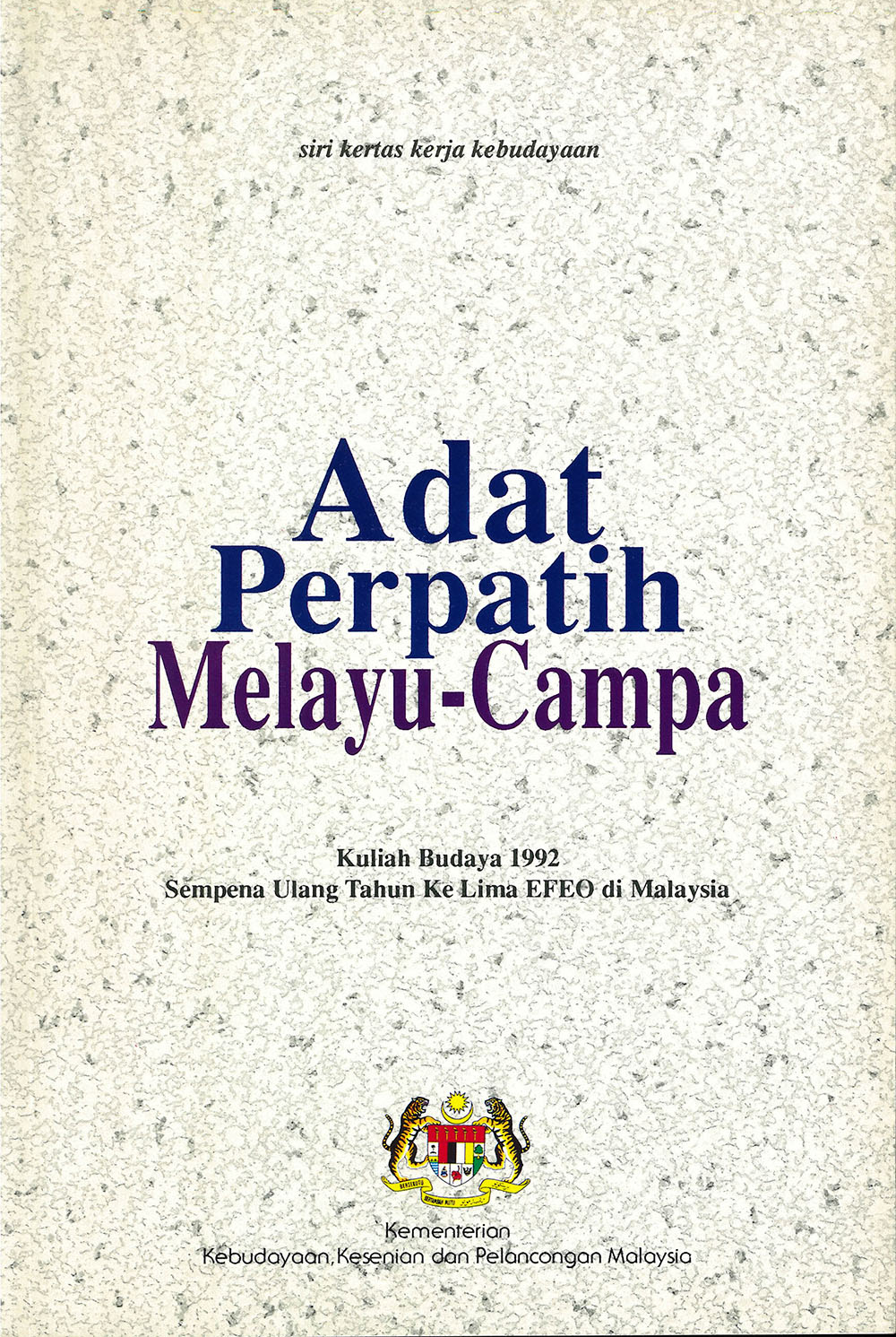 Adat Perpatih Melayu-Campâ = Sytème matrilinéaire malais et cam