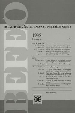 Bulletin de l'Ecole française d'Extrême-Orient 85 (1998)
