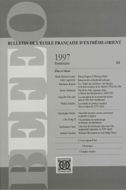 Bulletin de l'Ecole française d'Extrême-Orient 84 (1997)