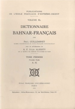 Dictionnaire bahnar-français
