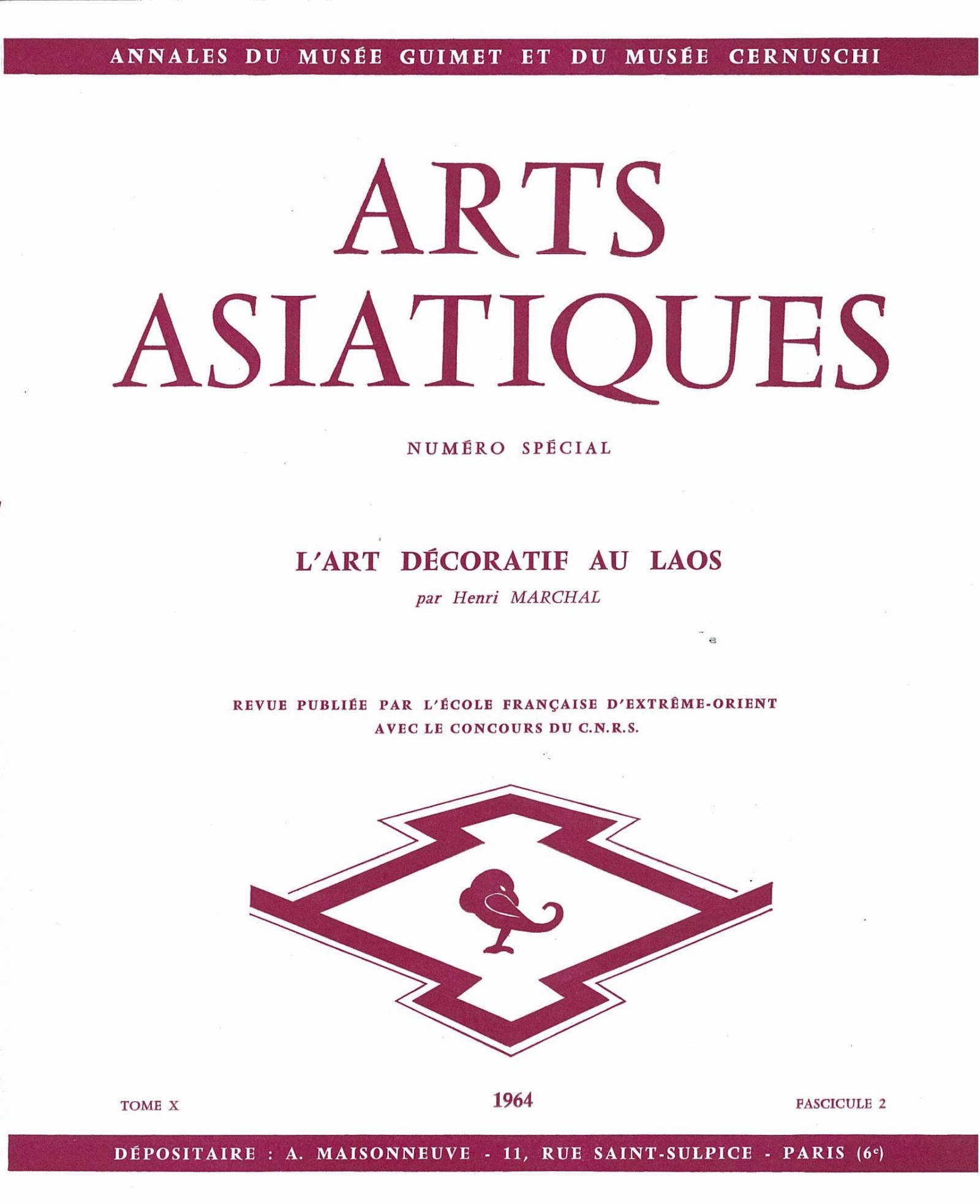 Arts Asiatiques 10 (1964)