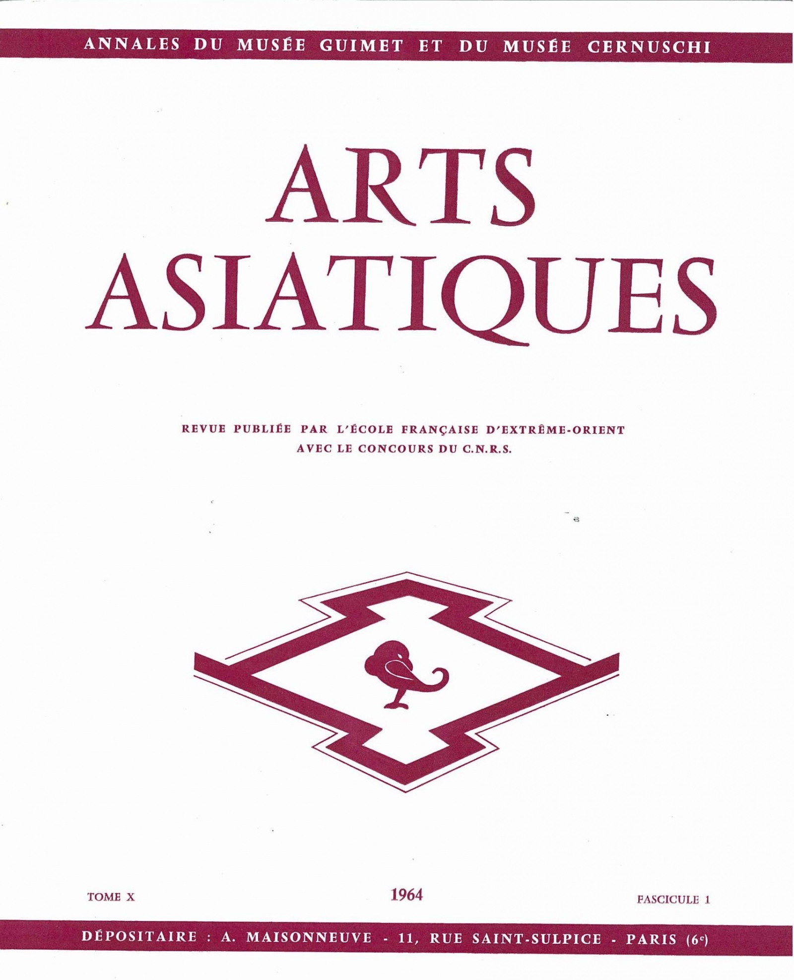 Arts Asiatiques 10 (1964)