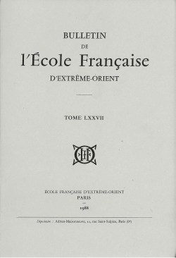 Bulletin de l'Ecole française d'Extrême-Orient 77 (1988)