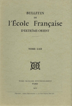 Bulletin de l'Ecole française d'Extrême-Orient 62 (1975)