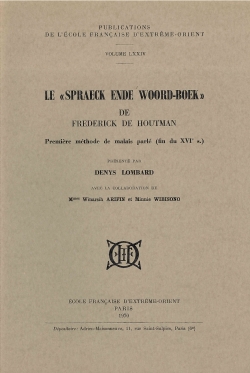 Le « Spraek ende woord-boek » de Frédérick de Houtman